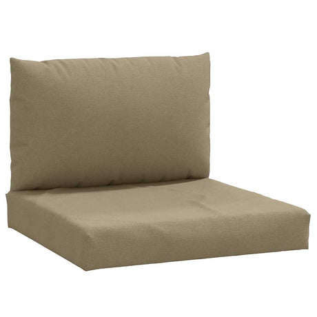 VidaXL Palettenkissen 2 Stück Stoff Melange Taupe