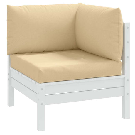 VidaXL Palettenkissen 3 Stück Stoff beige gemischt