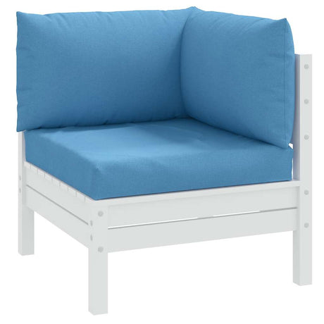 VidaXL Palettenkissen 3 Stück Stoff blau gemischt