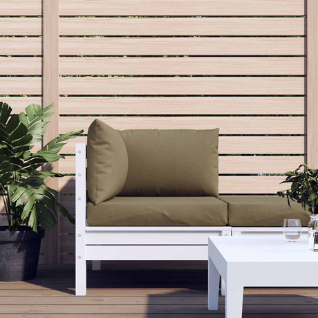 Vidaxl palletkussens 3 st stof gemêleerd taupe