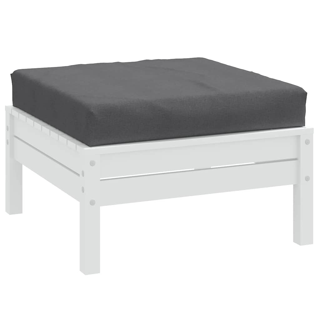 Vidaxxl Palettenkissen 60x60x9,5 cm Stoff Anthrazit gemischt