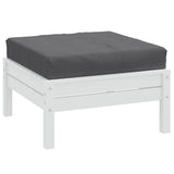 Vidaxxl Palettenkissen 60x60x9,5 cm Stoff Anthrazit gemischt
