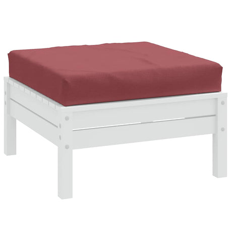 Vidaxx Palettenkissen 60x60x9,5 cm Stoff weinrot gemischt