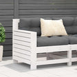 Vidaxl tuinbank met armleuning 69x62x70,5 cm massief grenenhout wit