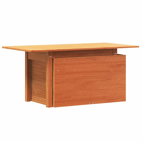 Vidaxl tuintafel 100x50x75 cm massief grenenhout wasbruin