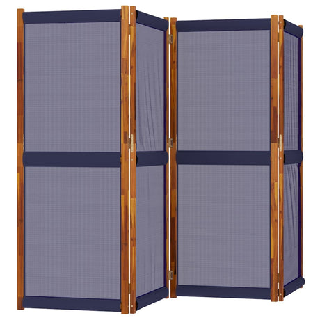 Vidaxl kamerscherm met 4 panelen 280x180 cm donkerblauw