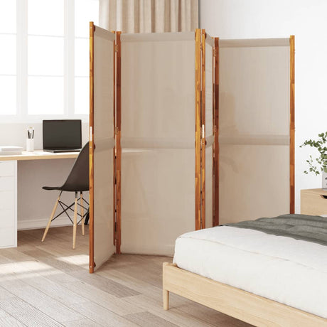 Vidaxl kamerscherm met 4 panelen 280x180 cm taupe