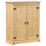 VidaXL Schuhschrank Corona 86x38,5x108 cm massives Kiefernholz
