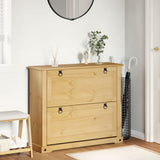 Vidaxx Schuhschrank Corona 99x32x85 cm massives Kiefernholz