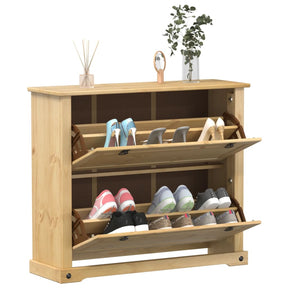 Vidaxx Schuhschrank Corona 99x32x85 cm massives Kiefernholz