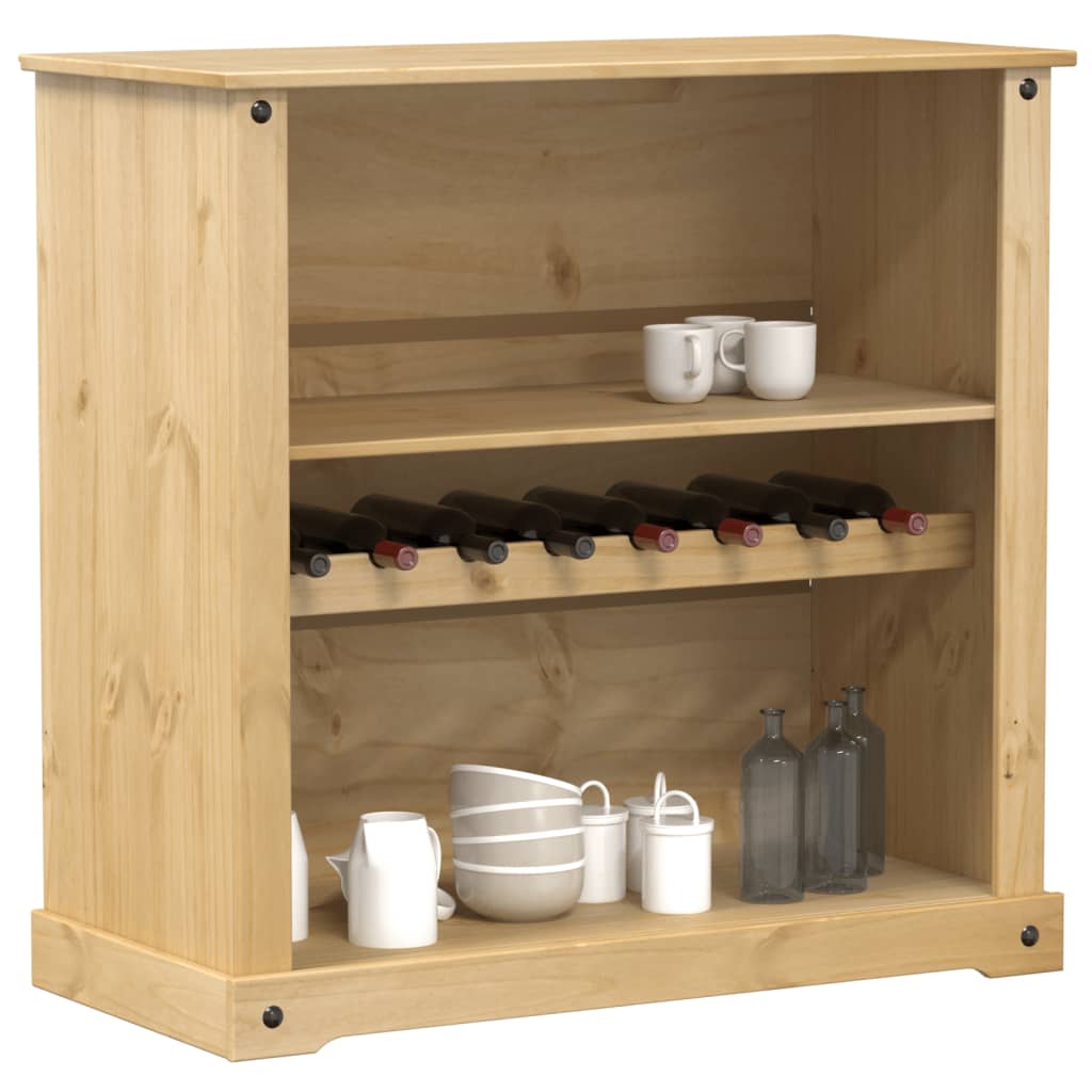 Vidaxl wijnkast corona 107,5x51x105,5 cm massief grenenhout