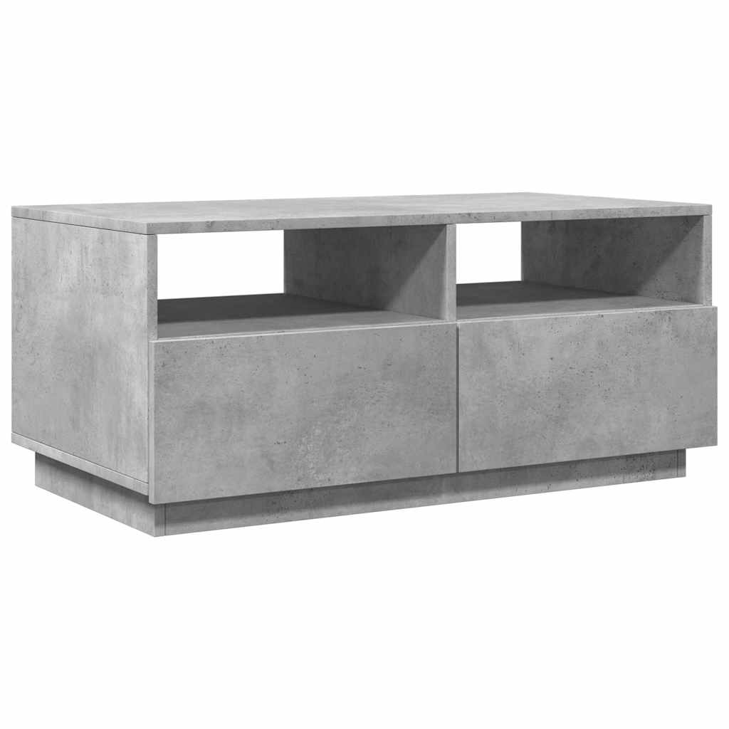 Vidaxl salontafel met led-verlichting 90x49x40 cm betongrijs
