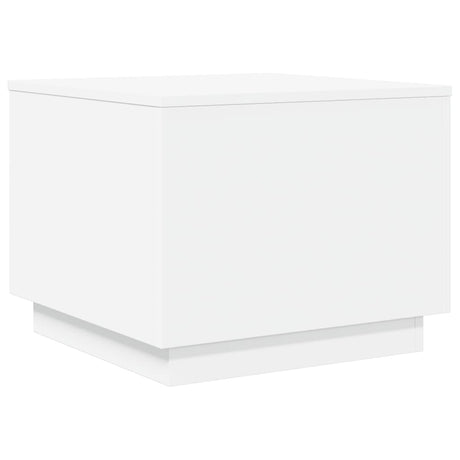 Vidaxl salontafel met led-verlichting 50x50x40 cm wit