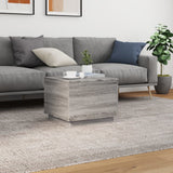 Vidaxl salontafel met led-verlichting 50x50x40 cm grijs sonoma eiken