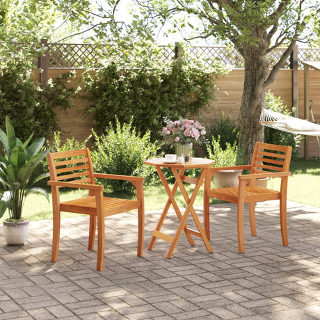 Vidaxl tuintafel inklapbaar ø60x75 cm massief acaciahout