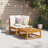 Vidaxl tuinhoekbank met kussens 73x73x65 cm massief acaciahout