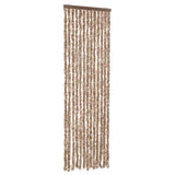 Vidaxx Fliegenvorhang 56x185 cm Chenille Beige und Dunkelbraun