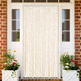 Vidaxx Fliegenvorhang 100x230 cm Chenille Beige und Weiß
