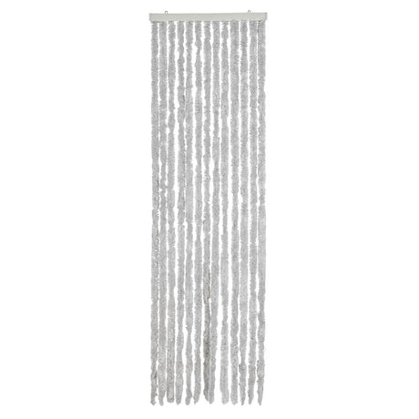 Vidaxl vliegengordijn 56x185 cm chenille grijs