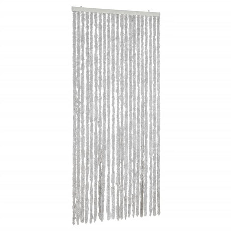 Vidaxx Fliegenvorhang 90x200 cm Chenille grau