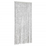 Vidaxx Fliegenvorhang 90x220 cm Chenille grau