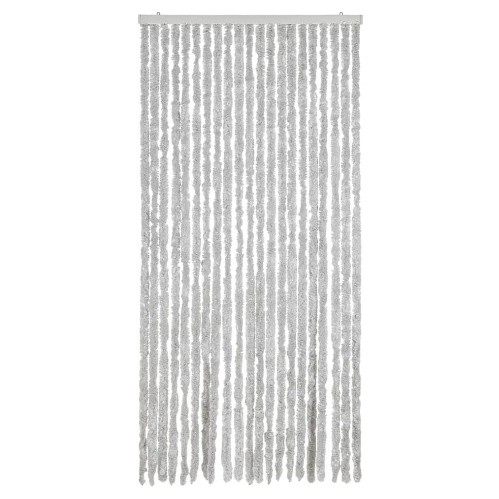 Vidaxx Fliegenvorhang 90x220 cm Chenille grau