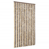 Vidaxx Fliegenvorhang 100x200 cm Chenille Dunkelbraun und Beige