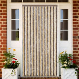 Vidaxx Fliegenvorhang 100x200 cm Chenille Dunkelbraun und Beige