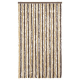 Vidaxx Fliegenvorhang 100x220 cm Chenille Dunkelbraun und Beige