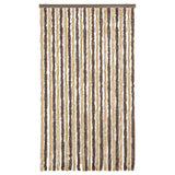 Vidaxx Fliegenvorhang 100x230 cm Chenille Dunkelbraun und Beige