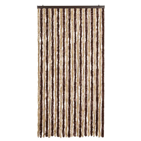 Vidaxx Fliegenvorhang 100x230 cm Chenille Beige und Hellbraun