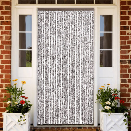 Vidaxx Fliegenvorhang 100x200 cm Chenille braun und beige