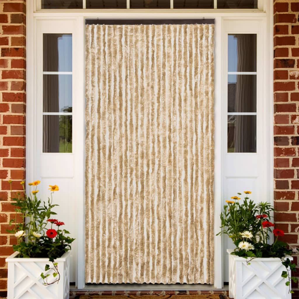 Vidaxx Fliegenvorhang 100x200 cm Chenille Beige