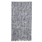 Vidaxx Fliegenvorhang 100x200 cm Chenille Silber