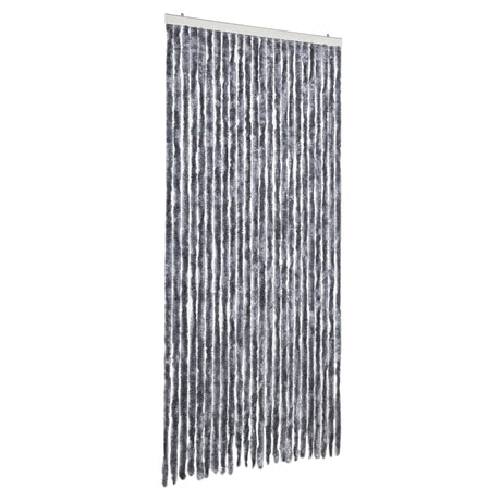 Vidaxx Fliegenvorhang 100x230 cm Chenille Silber