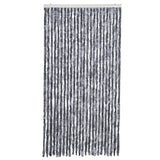 Vidaxx Fliegenvorhang 100x230 cm Chenille Silber