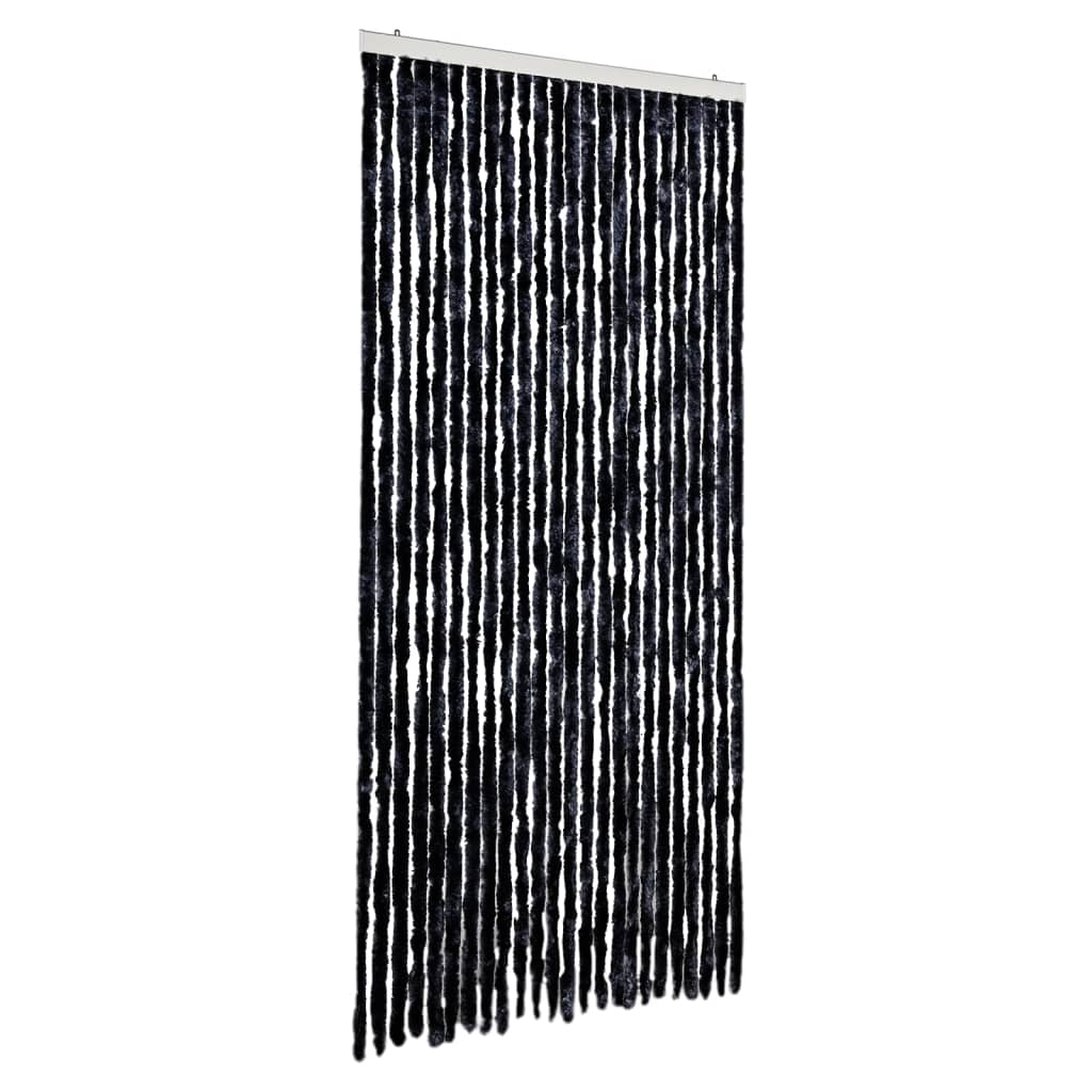 Vidaxx Fliegenvorhang 100x200 cm Chenille Anthrazit