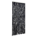 Vidaxx Fliegenvorhang 100x200 cm Chenille Anthrazit
