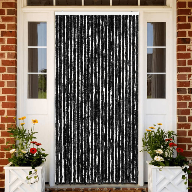 Vidaxx Fliegenvorhang 100x200 cm Chenille Anthrazit