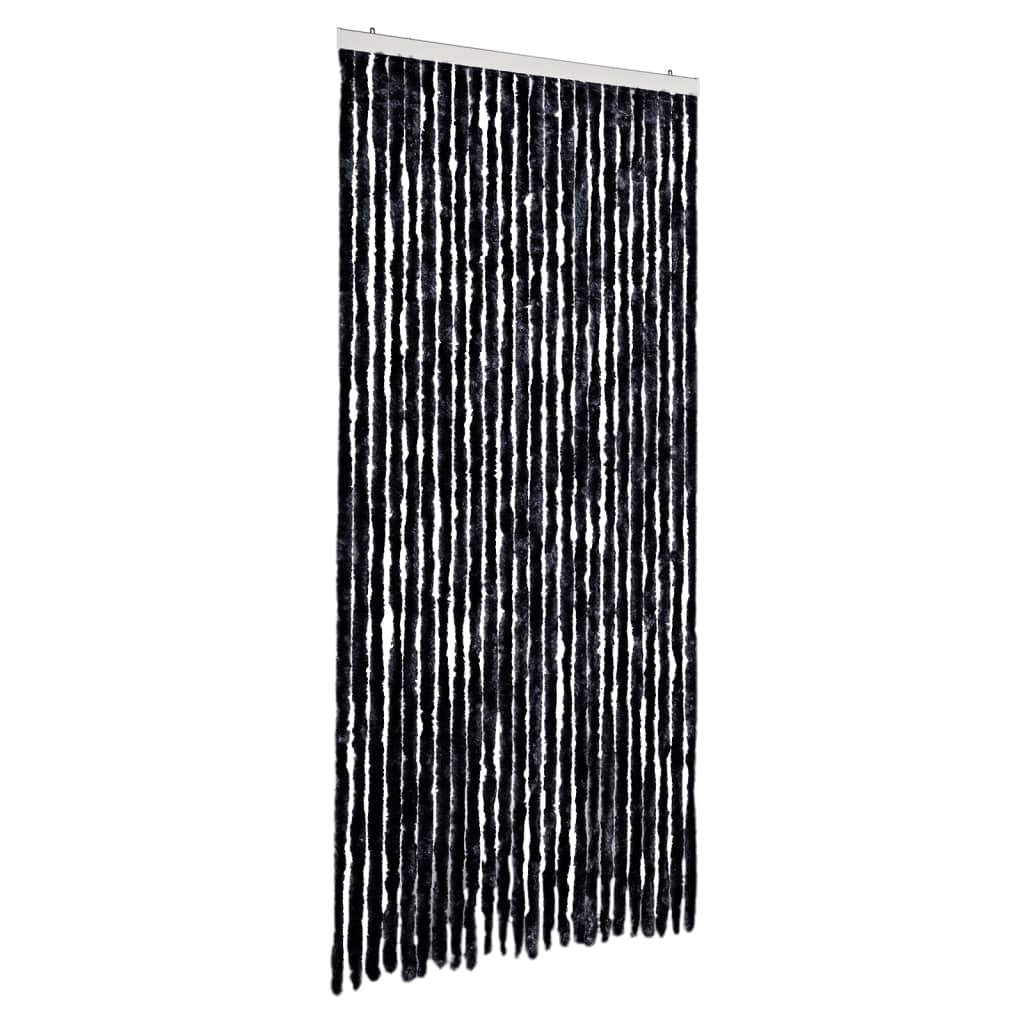 Vidaxx Fliegenvorhang 100x230 cm Chenille Anthrazit