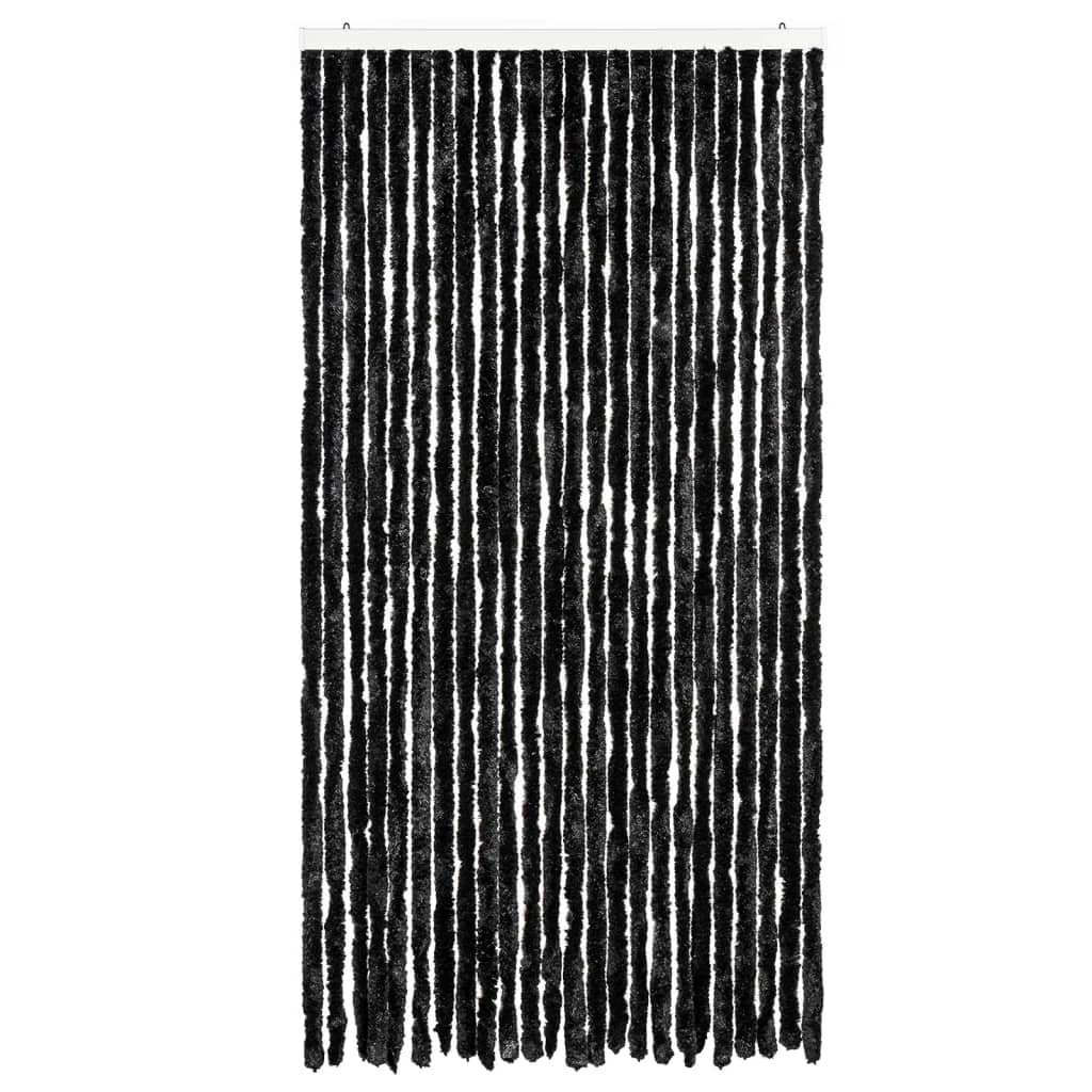 Vidaxx Fliegenvorhang 100x230 cm Chenille Anthrazit