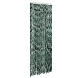 Vidaxx Fliegenvorhang 90x200 cm Chenille grün und weiß