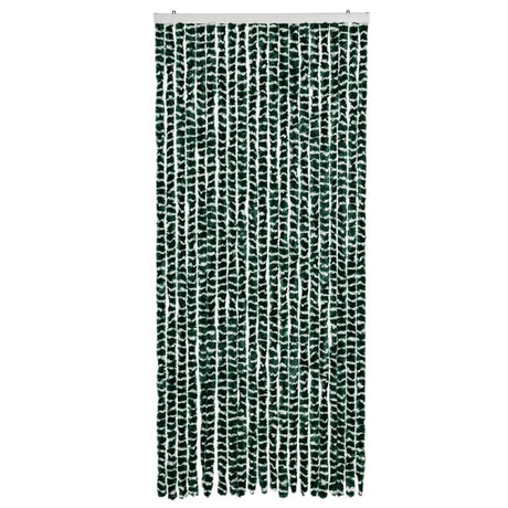 Vidaxx Fliegenvorhang 90x200 cm Chenille grün und weiß