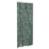 Vidaxx Fliegenvorhang 100x200 cm Chenille grün und weiß