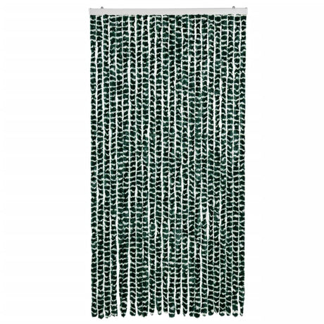Vidaxx Fliegenvorhang 100x200 cm Chenille grün und weiß