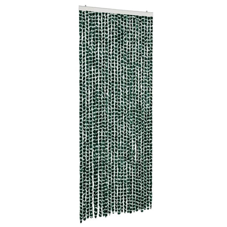 Vidaxx Fliegenvorhang 100x230 cm Chenille grün und weiß