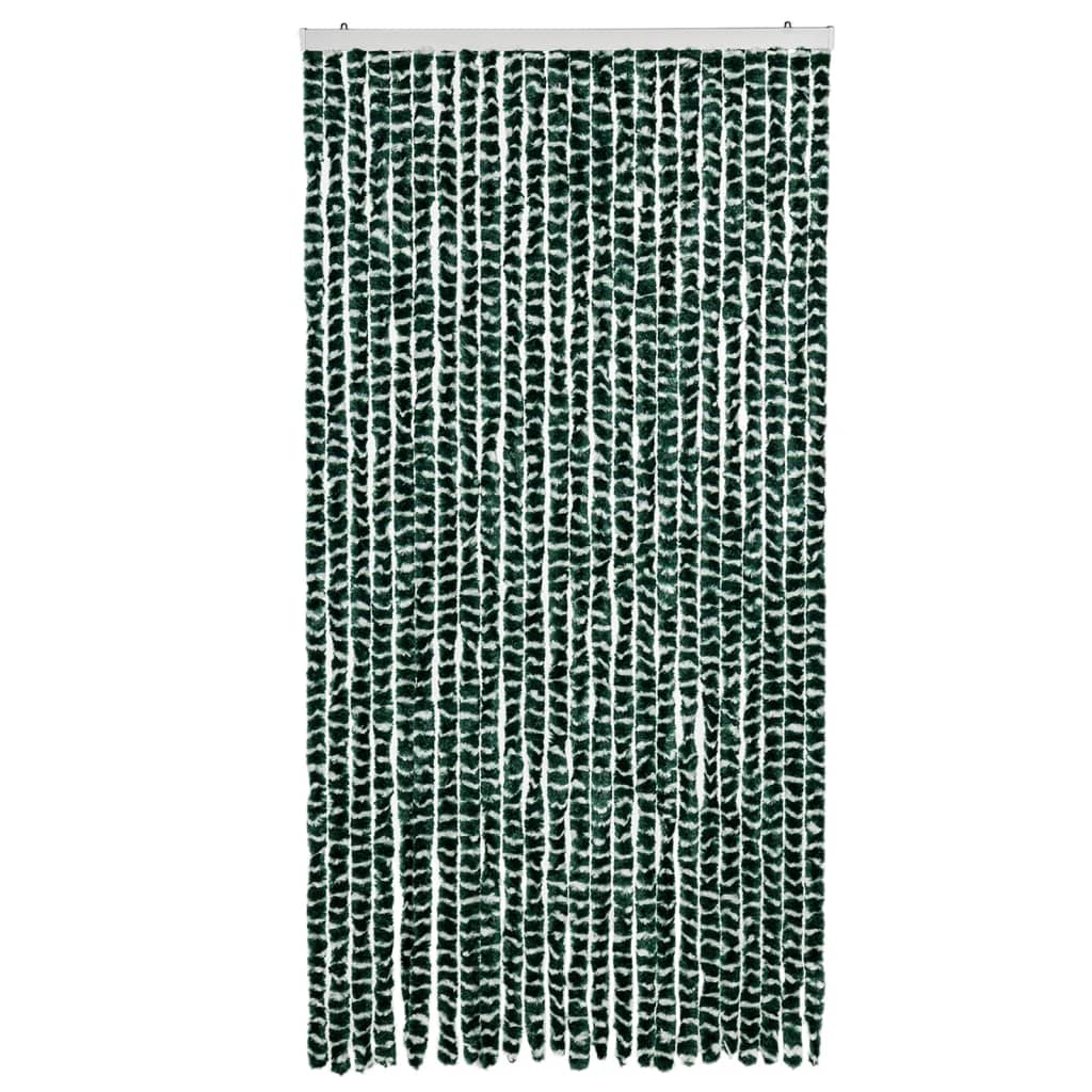 Vidaxx Fliegenvorhang 100x230 cm Chenille grün und weiß