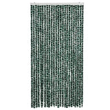 Vidaxx Fliegenvorhang 100x230 cm Chenille grün und weiß