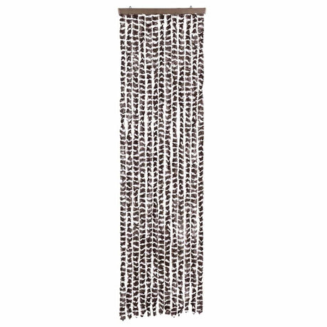Vidaxx Fliegenvorhang 56x200 cm Chenille Beige und Braun
