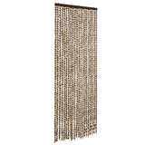 Vidaxx Fliegenvorhang 90x200 cm Chenille Beige und Braun